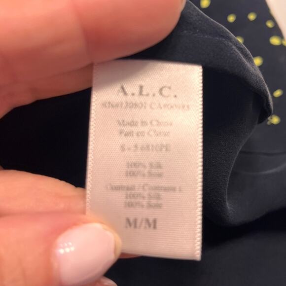 NEW A.L.C. Kearny Confetti Print Silk Mini Dress Sz Medium - Picture 7 of 10
